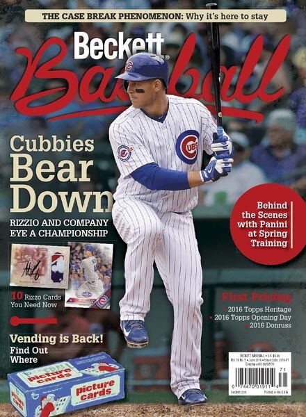 Beckett Baseball – June 2016 Cover