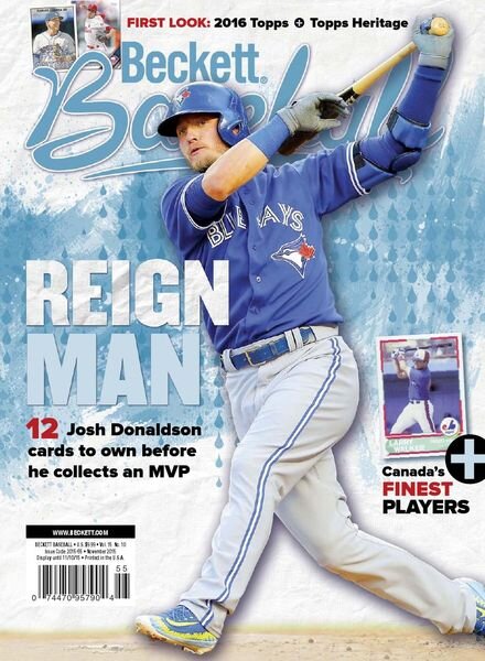 Beckett Baseball – November 2015 Cover