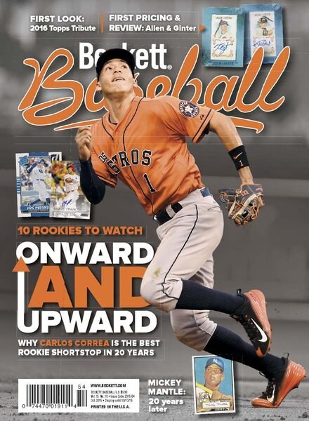 Beckett Baseball – October 2015 Cover