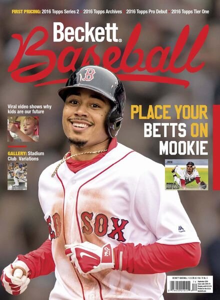 Beckett Baseball – September 2016 Cover
