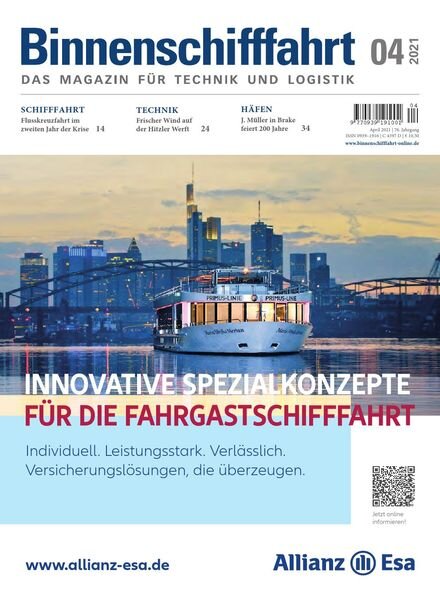Binnenschifffahrt – April 2021 Cover