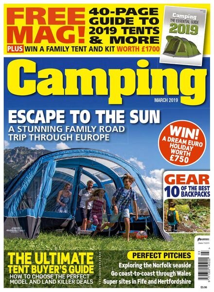Camping – March 2019 Cover