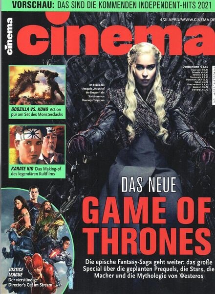 Cinema Germany – April 2021 Cover
