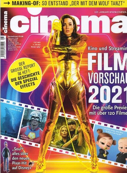 Cinema Germany – Januar 2021 Cover
