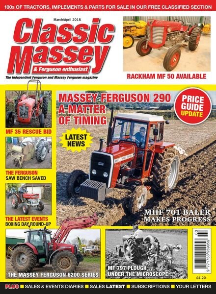 Classic Massey – Issue 73 – March-April 2018 Cover