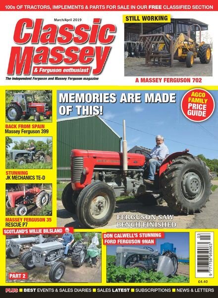 Classic Massey – Issue 79 – March-April 2019 Cover