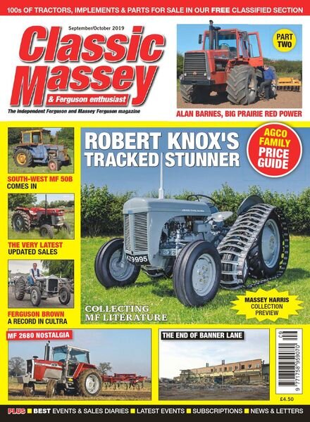 Classic Massey – Issue 82 – September-October 2019 Cover