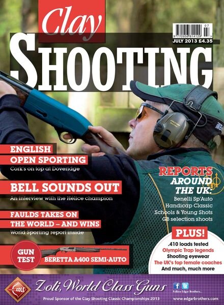 Clay Shooting – July 2013 Cover