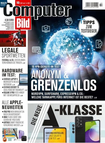 Computer Bild Germany – 07 Mai 2021 Cover