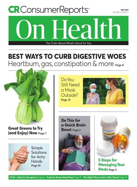 Consumer Reports on Health – May 2021 Cover