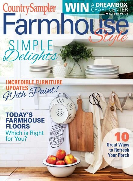 Country Sampler Farmhouse Style – Spring 2021 Cover