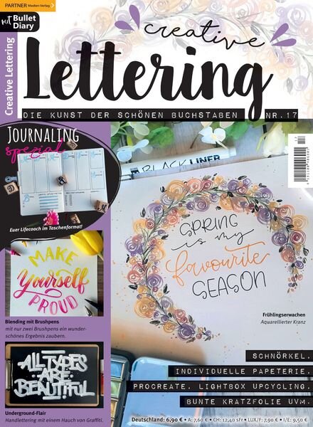 Creative Lettering – April 2021 Cover