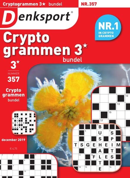 Denksport Cryptogrammen 3 bundel – 20 december 2019 Cover