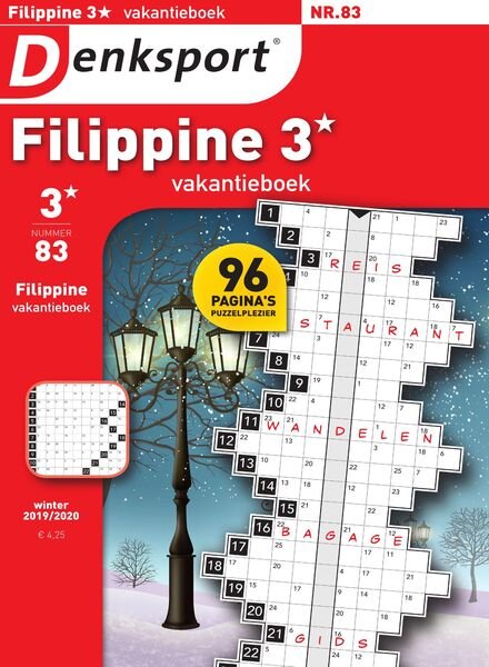 Denksport Filippine 3 Vakantieboek – december 2019 Cover