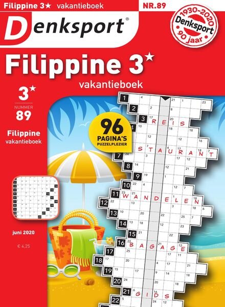 Denksport Filippine 3 Vakantieboek – juni 2020 Cover