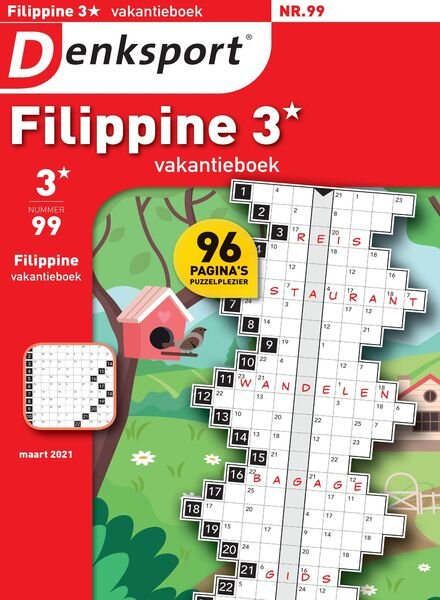Denksport Filippine 3 Vakantieboek – maart 2021 Cover