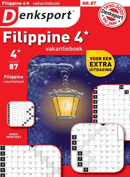 Denksport Filippine 4 Vakantieboek – december 2020 Cover