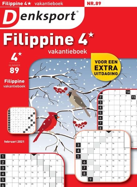 Denksport Filippine 4 Vakantieboek – februari 2021 Cover