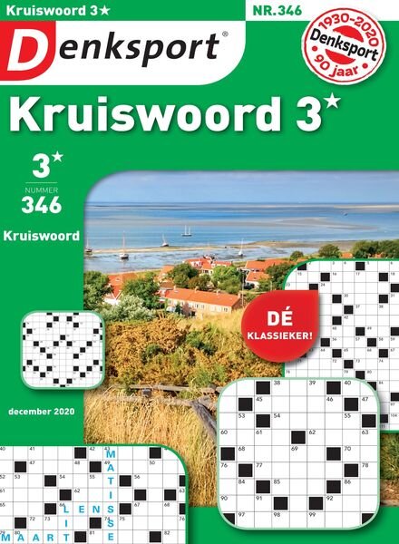 Denksport Kruiswoord 3 – 03 december 2020 Cover
