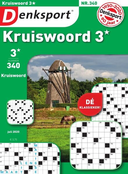 Denksport Kruiswoord 3 – 18 juni 2020 Cover