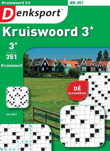 Denksport Kruiswoord 3 – 22 april 2021 Cover