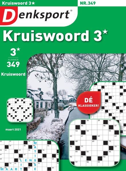 Denksport Kruiswoord 3 – 25 februari 2021 Cover