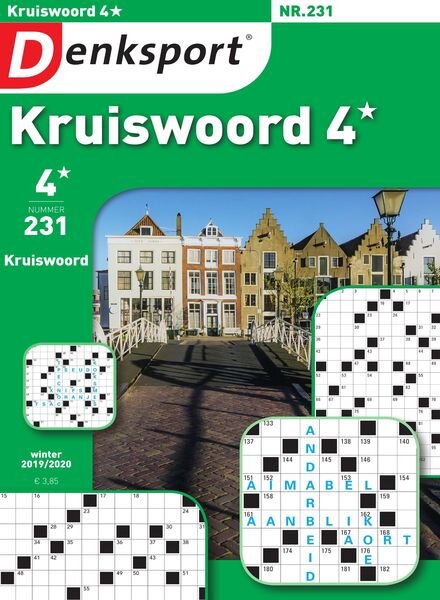 Denksport Kruiswoord 4 – december 2019 Cover