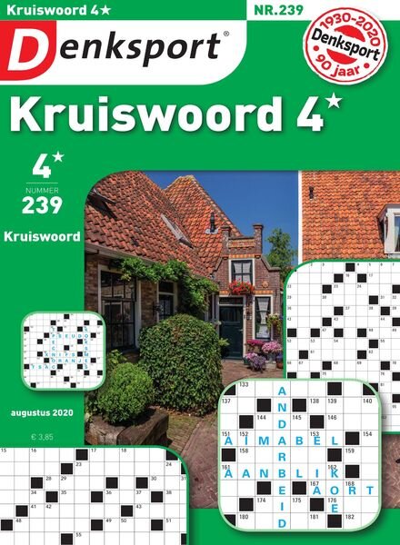 Denksport Kruiswoord 4 – juli 2020 Cover