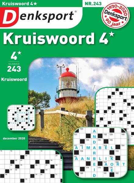 Denksport Kruiswoord 4 – november 2020 Cover