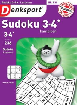 Denksport Sudoku 3-4 kampioen – 10 december 2020