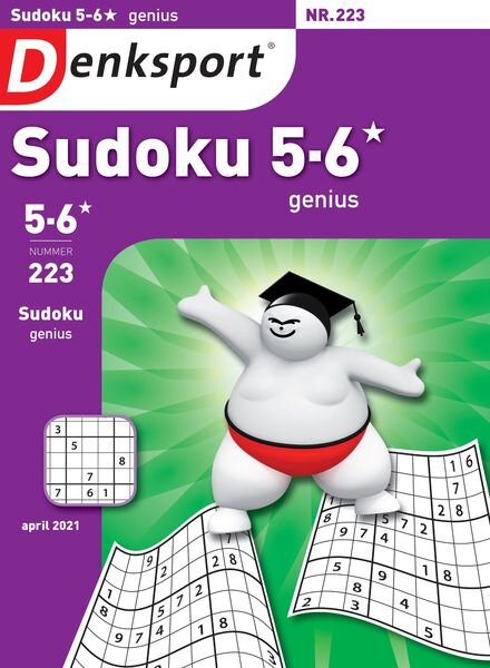 Denksport Sudoku 5-6 genius – 01 april 2021 Cover