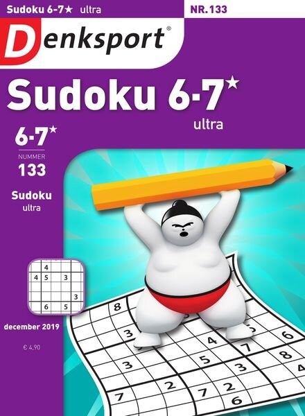 Denksport Sudoku 6-7 ultra – 17 december 2019 Cover