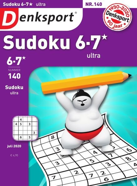 Denksport Sudoku 6-7 ultra – 18 juni 2020 Cover