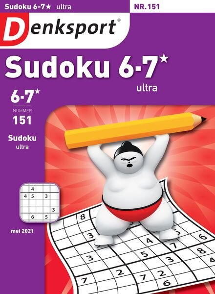 Denksport Sudoku 6-7 ultra – 22 april 2021 Cover