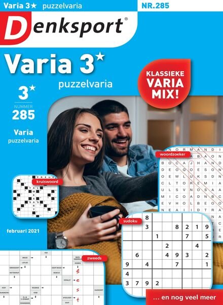 Denksport Varia 3 Puzzelvaria – 18 februari 2021 Cover