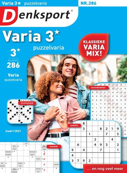 Denksport Varia 3 Puzzelvaria – 18 maart 2021 Cover