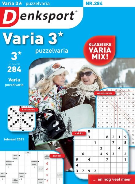 Denksport Varia 3 Puzzelvaria – 21 januari 2021 Cover