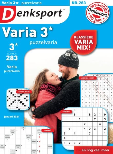 Denksport Varia 3 Puzzelvaria – 24 december 2020 Cover