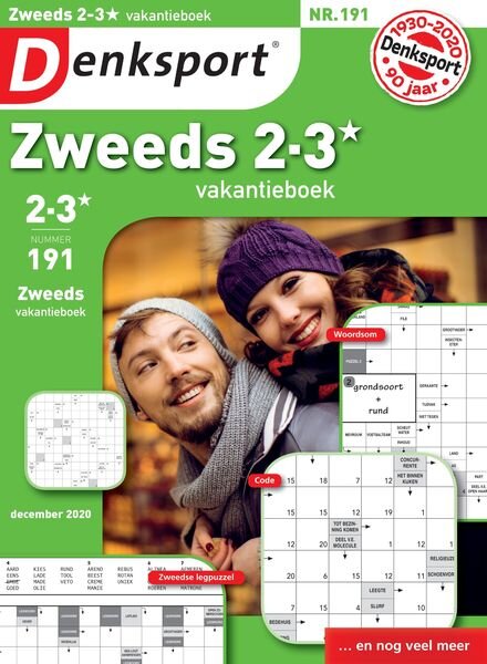 Denksport Zweeds 2-3 vakantieboek – 26 november 2020 Cover