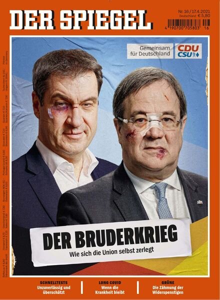DER SPIEGEL – 16 April 2021 Cover