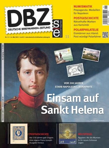 Deutsche Briefmarken-Zeitung – 14 Mai 2021 Cover