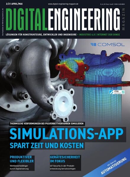 Digital Engineering Germany – April-Mai 2021 Cover