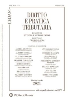 Diritto e Pratica Tributaria – Aprile 2021