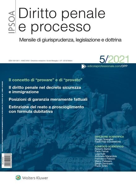 Diritto Penale e Processo – Maggio 2021 Cover