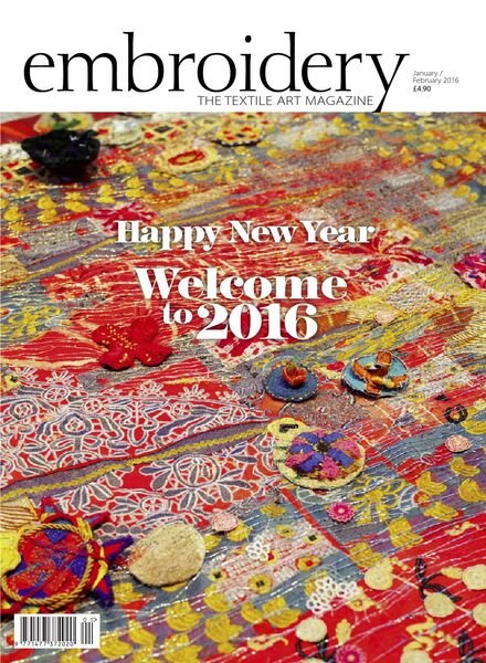 Embroidery Magazine – January-February 2016 Cover