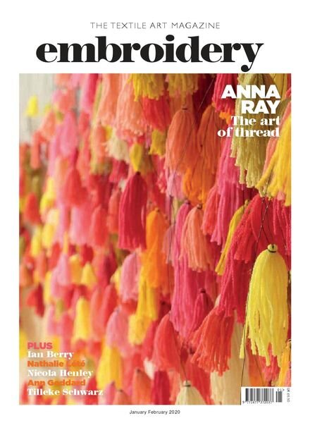 Embroidery Magazine – January-February 2020 Cover