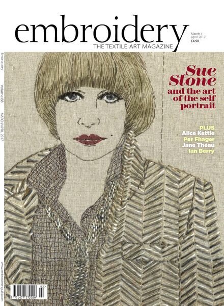 Embroidery Magazine – March-April 2017 Cover