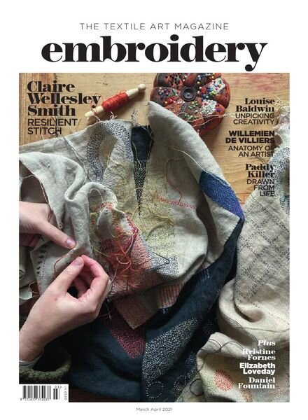 Embroidery Magazine – March-April 2021 Cover