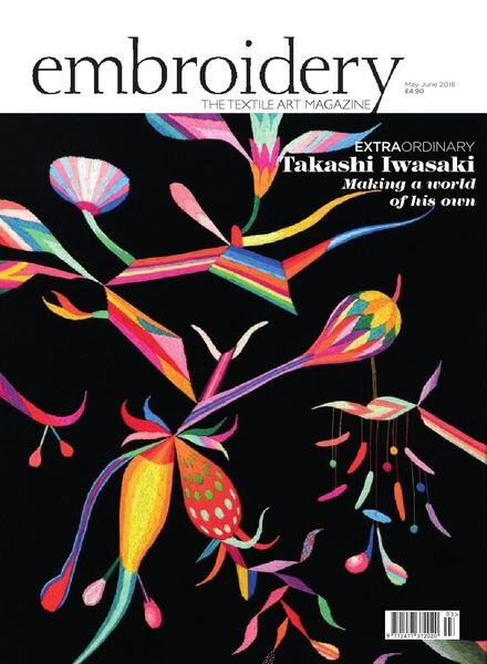 Embroidery Magazine – May-June 2018 Cover