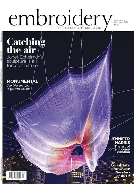 Embroidery Magazine – November-December 2014 Cover